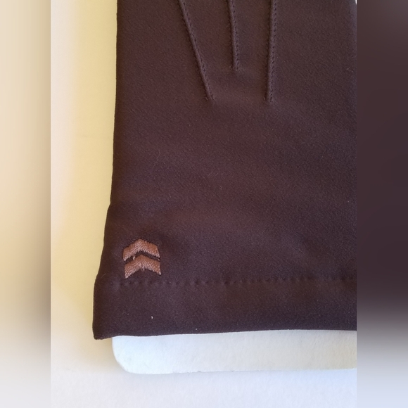 NIB Vintage Isotoner Warm Classic Gloves Knit Lined One Size Brown - Picture 7 of 8
